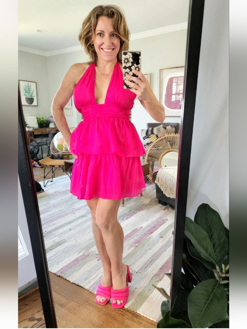 Amanda Uprichard  From Athropologie Halter Tiered Mini Dress Size Xs
